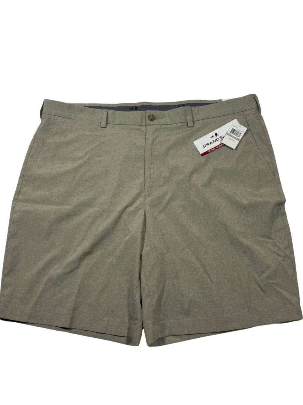 Grand Slam Performance Stretch 360 Golf Shorts Men's Size 42 Khaki Active Waist